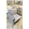 Image 2 : PATIOFLARE WHITNEY PF10017 GREY PLASTIC RATTAN OUTDOOR PATIO ARM CHAIR WITH GREY CUSHIONS