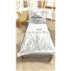 Image 2 : PATIOFLARE LAURA PF-CH340PS-GY GREY PLASTIC RATTAN OUTDOOR PATIO LOUNGER WITH GREY CUSHIONS