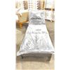 Image 2 : PATIOFLARE LAURA PF-CH340PS-GY GREY PLASTIC RATTAN OUTDOOR PATIO LOUNGER WITH GREY CUSHIONS