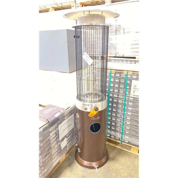 PARAMOUNT PH-F122-BZ BRONZE / STAINLESS STEEL PROPANE OUTDOOR SPIRAL FLAME PATIO HEATER