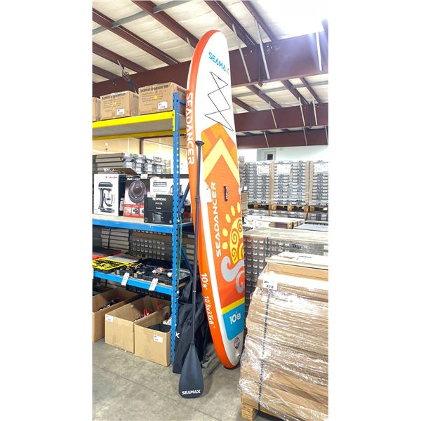 SEAMAX 10.8FT ORANGE SEADANCER INFLATABLE STAND UP PADDLE BOARD *NEW IN BOX*