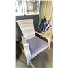 Image 2 : PATIOFLARE GREY MUSKOKA PF-CH338-GY OUTDOOR PATIO CHAIR WITH GREY CUSHION * IN BOX *