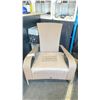 Image 2 : PATIOFLARE LIGHT BROWN COMFORT MUSKOKA PF-CH338C-LBR OUTDOOR PATIO CHAIR WITH BEIGE CUSHION