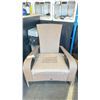 Image 2 : PATIOFLARE LIGHT BROWN COMFORT MUSKOKA PF-CH338C-LBR OUTDOOR PATIO CHAIR WITH BEIGE CUSHION