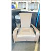 Image 2 : PATIOFLARE LIGHT BROWN COMFORT MUSKOKA PF-CH338C-LBR OUTDOOR PATIO CHAIR WITH BEIGE CUSHION
