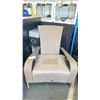 Image 2 : PATIOFLARE LIGHT BROWN COMFORT MUSKOKA PF-CH338C-LBR OUTDOOR PATIO CHAIR WITH BEIGE CUSHION