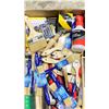 Image 2 : GROUP OF ASSORTED SIMMS BRUSHES & SHOP SUPPLIES - INCLUDES PAINT BRUSHES / WIRE BRUSHES ETC