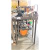 Image 2 : METAL SHOP TABLE WITH BENCH VICE APPROX 18"D X 27"W X 39"H