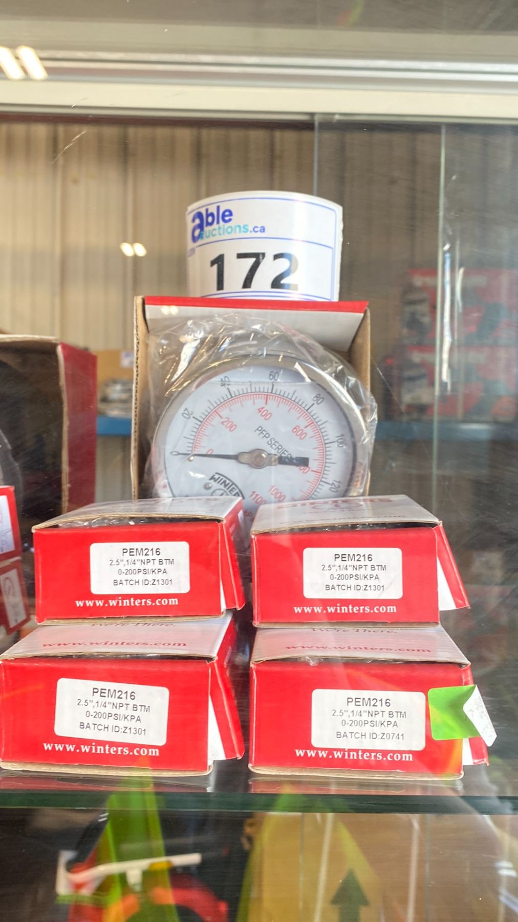 Ingersoll Rand 81296253 0-200 PSI Pressure Gauge – 1/4 NPT, 2-1/2 Dial, Backmount