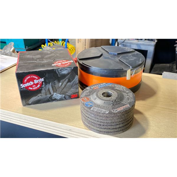 ASSORTED GRINDING/BUFFING/CUTTING DISCS