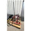 Image 1 : LITTLE BEAVER MODEL 8 GAS POWERED PNEUMATIC TIRE MOBILE AUGER SYSTEM WITH HAND HELD & BIT WITH
