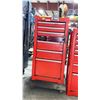 Image 2 : BEACH 7-DRAWER ROLLING TOOL CABINET  RED STEEL *MISSING ONE DRAWER*