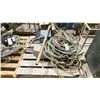 Image 2 : PALLET OF MILLER 24A WIRE FEEDERS (X2) WITH WELDING LEADS GROUND CABLES, SPOOL AND MORE..