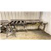 Image 2 : INDUSTRIAL HEAVY DUTY ROLLER CONVEYOR WITH HYDRAULIC CONTROL UNIT SINGLE SIDE WITH METAL SAWHORSE
