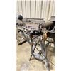 Image 3 : INDUSTRIAL HEAVY DUTY ROLLER CONVEYOR WITH HYDRAULIC CONTROL UNIT SINGLE SIDE WITH METAL SAWHORSE