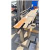 Image 2 : 2- HEAVY DUTY CUSTOM MADE INDUSTRIAL SAW HORSES APPROX 31"H ASSORTED LENGTHS
