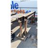 Image 2 : 2- HEAVY DUTY CUSTOM MADE INDUSTRIAL SAW HORSES APPROX 38"H ASSORTED LENGTHS