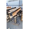 Image 2 : 2- HEAVY DUTY CUSTOM MADE INDUSTRIAL SAW HORSES APPROX 41"H ASSORTED LENGTHS