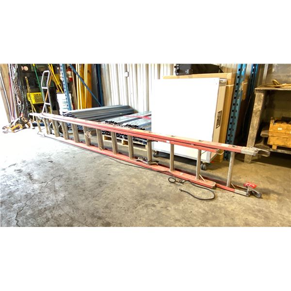 LOUISVILLE FIBREGLASS/ALUMINUM 24' EXTENDABLE LADDER