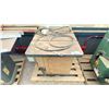 Image 1 : INDUSTRIAL TABLE SAW WITH SPRECHER+SCHUH ON/OFF SWITCH, ADJUSTABLE BLADE HEIGHT/TILT WHEELS