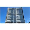 Image 2 : GREY PORTABLE APPROX 12' OFFICE CONTAINER WITH DUAL SWING REAR DOORS, CAM LOCKS WINDOW &