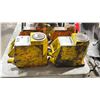 Image 2 : 2 ENERPAC JH-506 INDUSTRIAL 50-TON HYDRAULIC YELLOW STEEL JACK