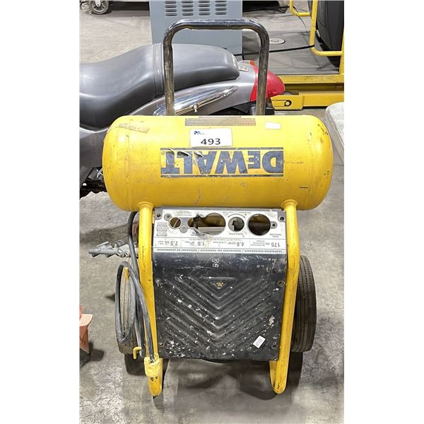 DEWALT YELLOW 7.5 GAL SINGLE TANK PORTABLE ELECTRIC INDUSTRIAL AIR COMPRESSOR