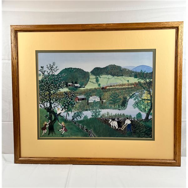 "Hoosick River" by Grandma Moses Reproduction