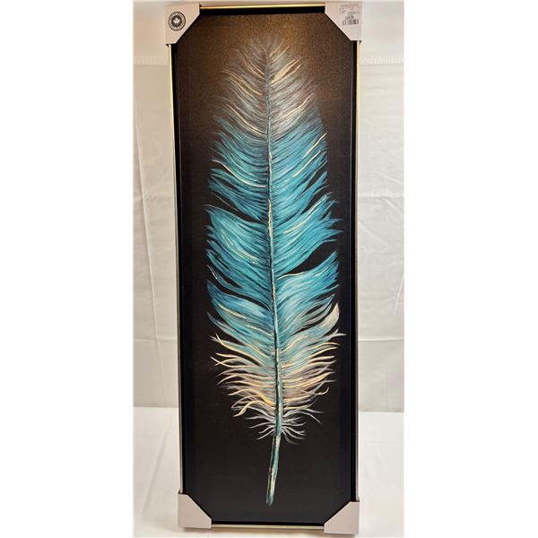 Canvas Feather Print