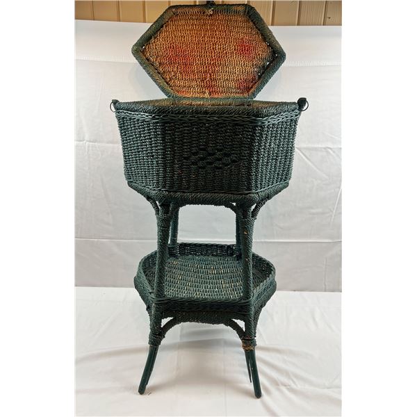Wicker Storage Table