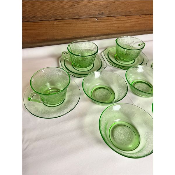 Green Depression Glass
