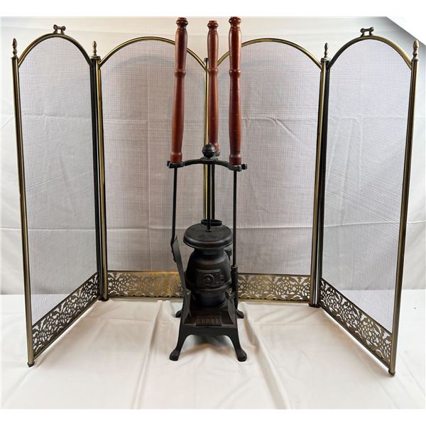 Fireplace Screen & Tools