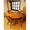 Image 2 : Wooden Drop-Leaf Table & Chairs