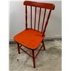 Image 1 : Orange Wooden Chair