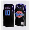 Image 1 : Black Sports Jersey Featuring ‘Lola’ and Number ’10’, Size M