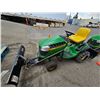 Image 3 : John Deere D130 Riding Lawn Tractor With Snow Plow Attachment