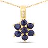 Image 1 : Genuine Blue Sapphire and Natural Diamond Necklace