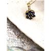 Image 4 : Genuine Blue Sapphire and Natural Diamond Necklace