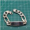 Image 10 : Extra Heavy Sterling Silver Man's ID Bracelet