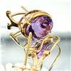 Image 3 : 9CTW Oval Amethyst Earrings Omega Backs
