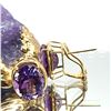 Image 6 : 9CTW Oval Amethyst Earrings Omega Backs