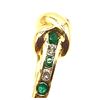 Image 3 : Emerald and Diamond X Hugs & Love Ring 14K