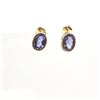 Image 1 : Oval-cut Tanzanite Earrings for Everyday Elegance