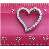Image 10 : White Gold Swaying Heart Slide Pendant