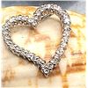 Image 9 : White Gold Swaying Heart Slide Pendant