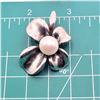 Image 11 : Signed Ann King Pearl & .925 Dogwood Flower