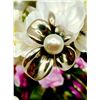 Image 1 : Signed Ann King Pearl & .925 Dogwood Flower