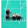 Image 10 : NAKAI Black Onyx Earrings Native American .925