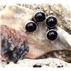 Image 1 : NAKAI Black Onyx Earrings Native American .925