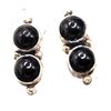 Image 4 : NAKAI Black Onyx Earrings Native American .925